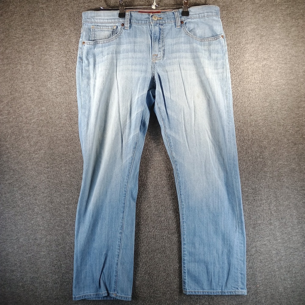 Lucky Brand Sienna‎ Tomboy Crop Jeans Women 12/31 Light Wash Straight Leg Hippy